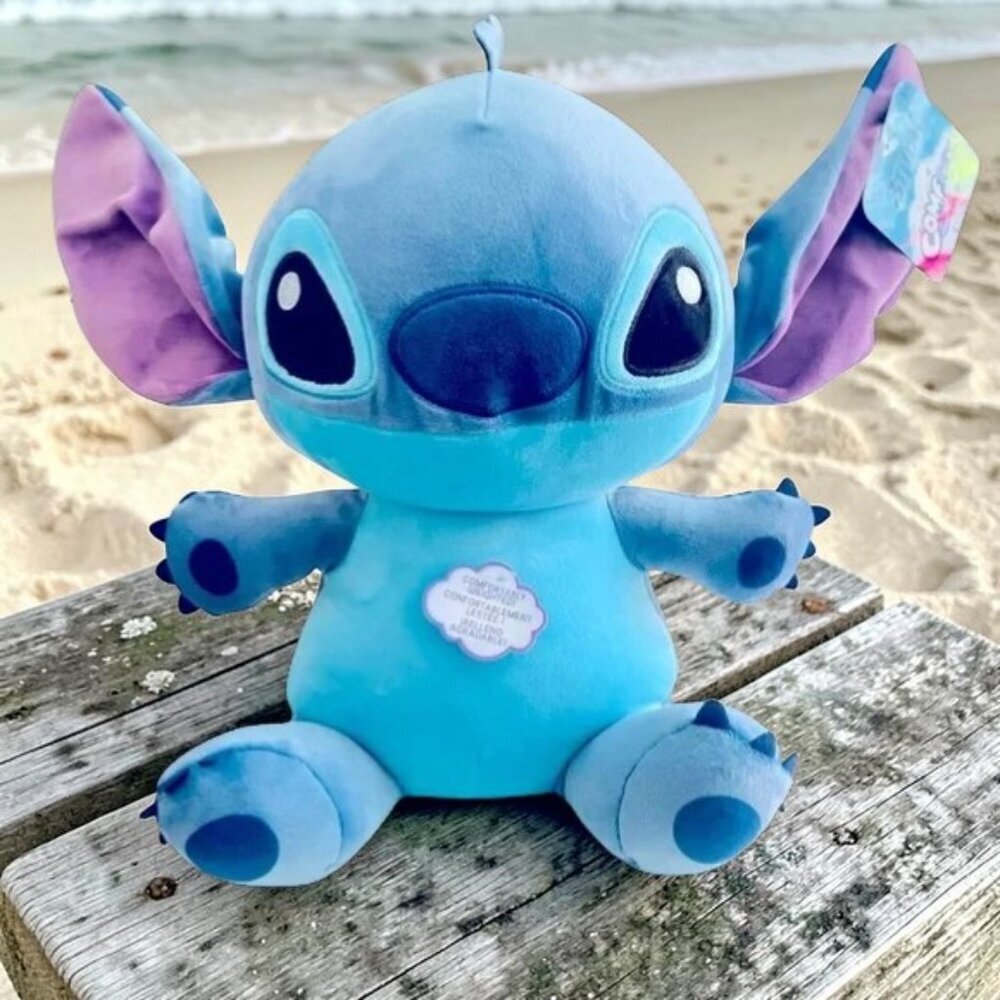 Disney Lilo & Stitch 14” Weighted Plush Stuffed Animal Blue Soft Toy - NWT